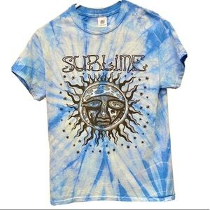 SUBLIME NWT Sun Skulls Knife T Shirt Tie Dye Small